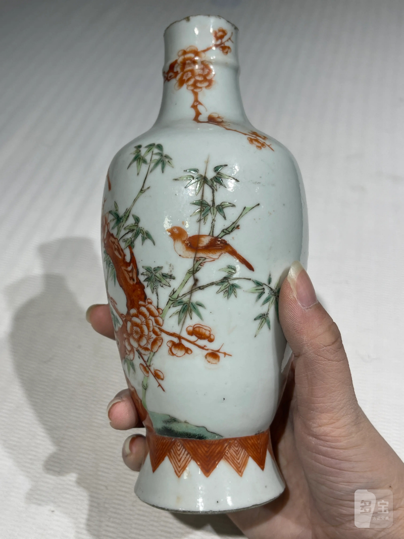清代 粉彩花鸟纹瓶一组二十一件 - 图22